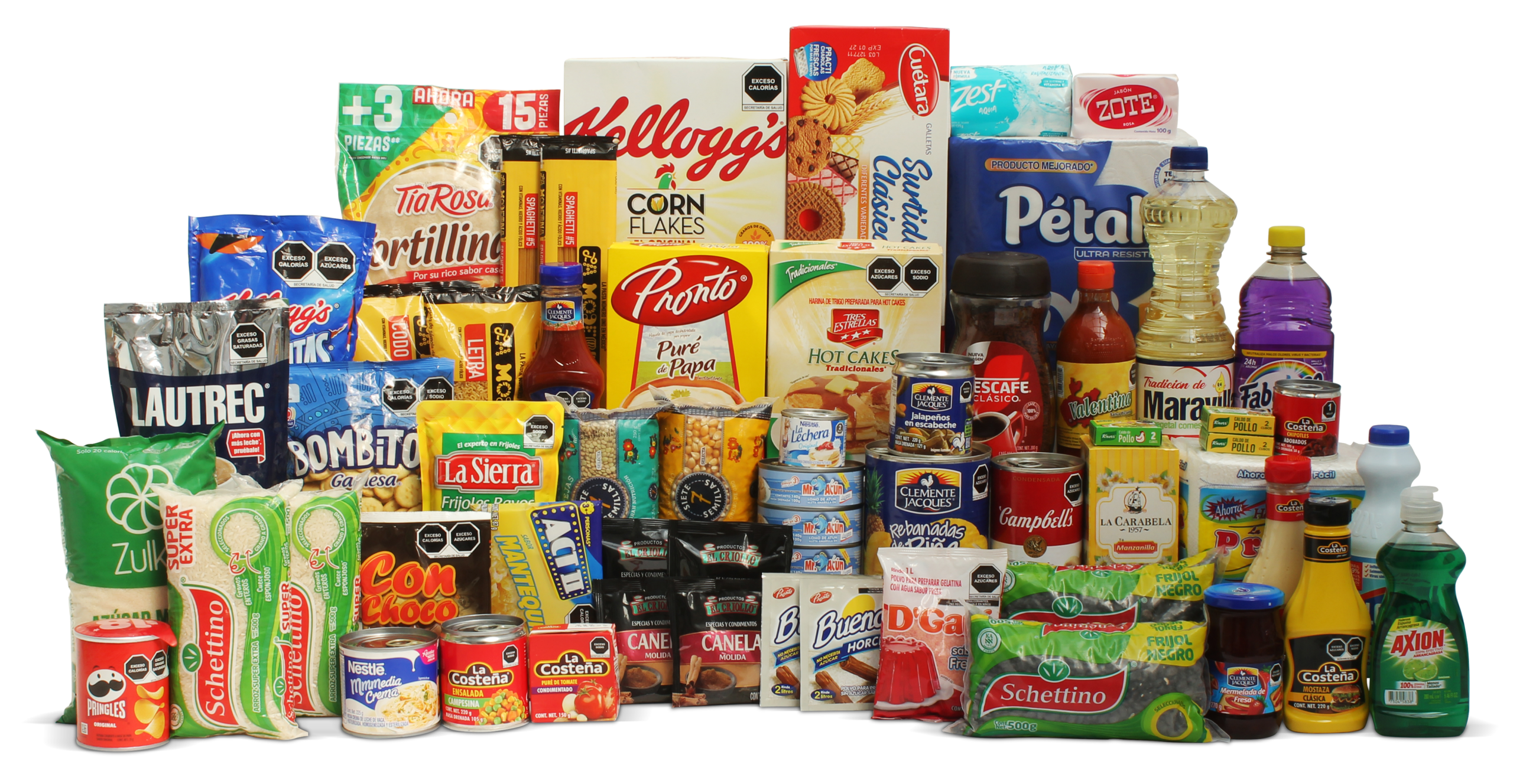 Despensa empresarial Empatia con productos esenciales y presentación corporativa.